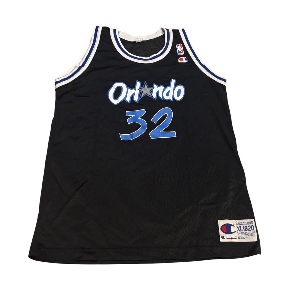 Champion Shaquille O'Neal‎ Orlando Magic Jersey Black Youth XL 18-20 NBA Vintage